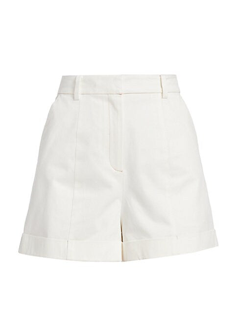 Chic Stretchy Cuffed Shorts