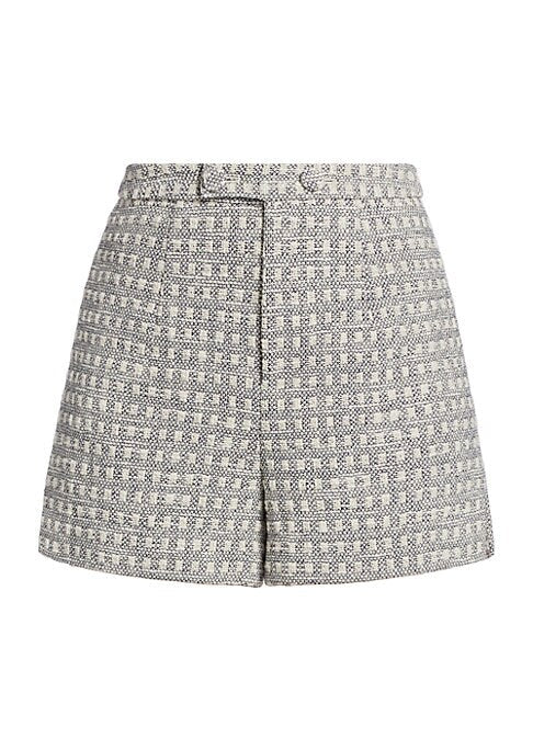 Chic Tweed High-Waisted Shorts