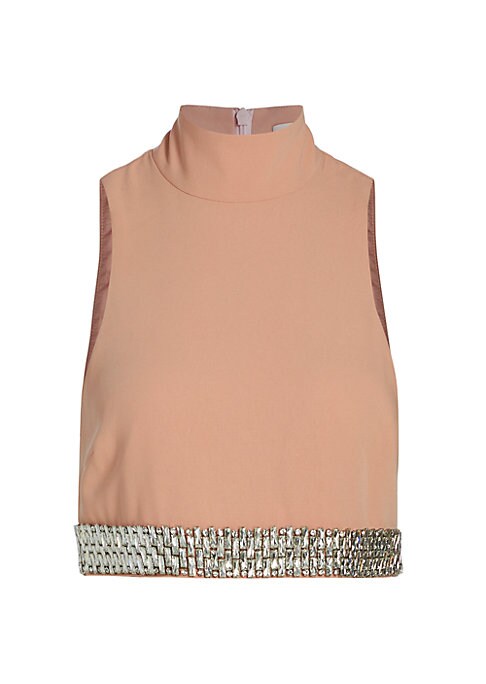 Chic Crystal Crop Top