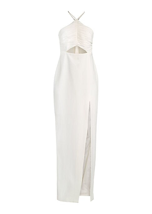 Chic Pleated Evening Gown