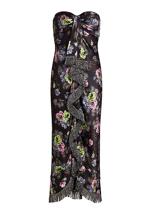 Fringe Floral Elegance Dress