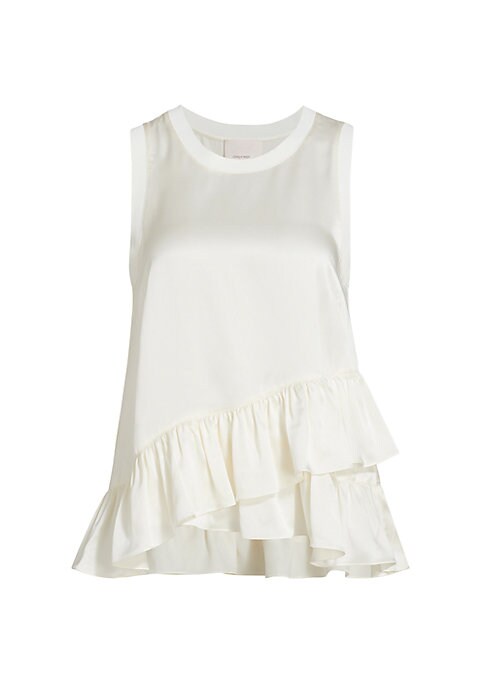 Ruffled Silk Elegance Top