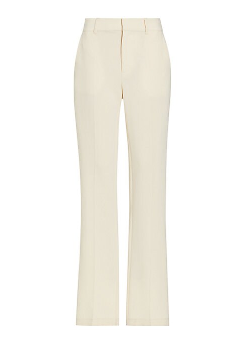 Vibrant Crepe Straight Pants