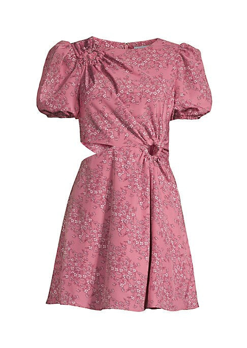 Floral Cut-Out Minidress