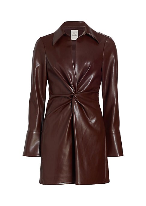 Twist Front Vegan Dress