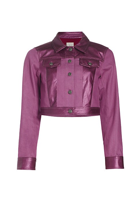 Metallic Crop Jacket