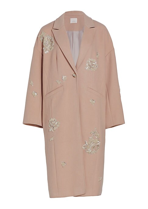Embellished Rose Coat