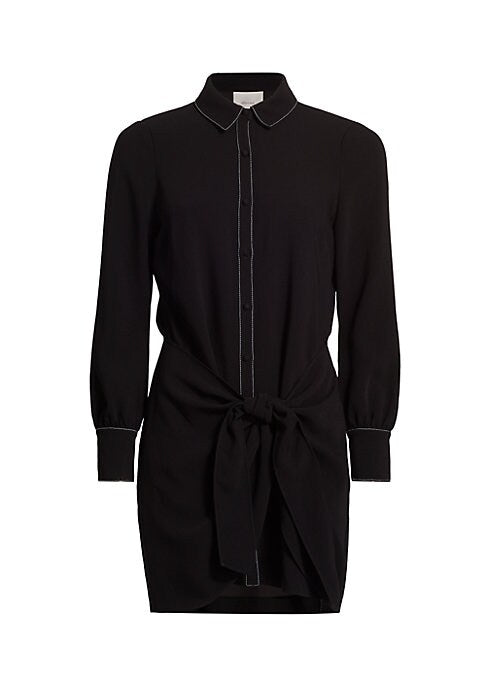 Chic Tie-Detail Shirtdress