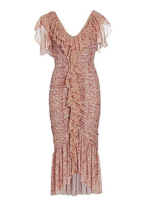 Floral Mermaid Midi Dress