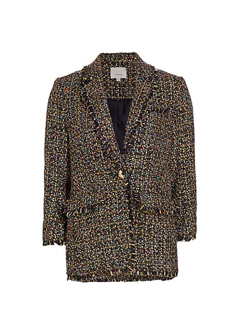 Metallic Fringe Blazer