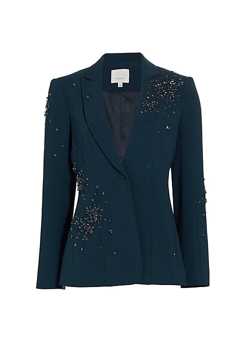 Sparkling Single-Button Blazer