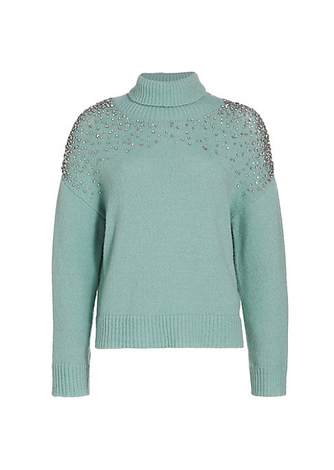 Crystal-Embellished Cozy Sweater