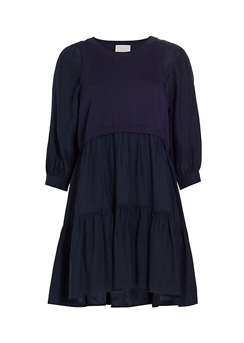 Silk Tiered Elegance Dress
