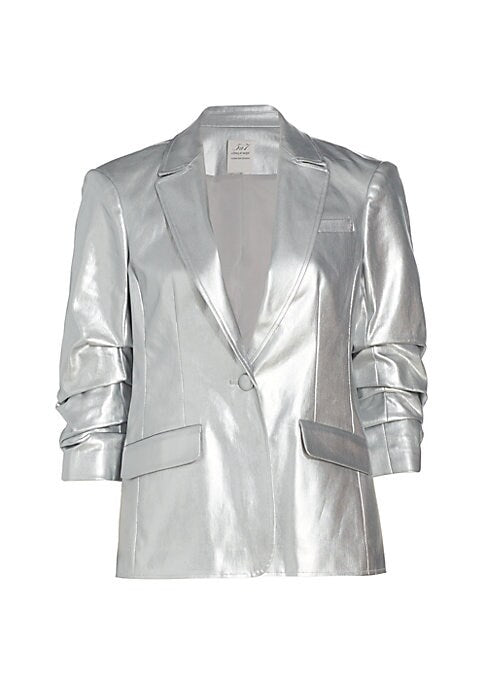Shimmering Foil Blazer