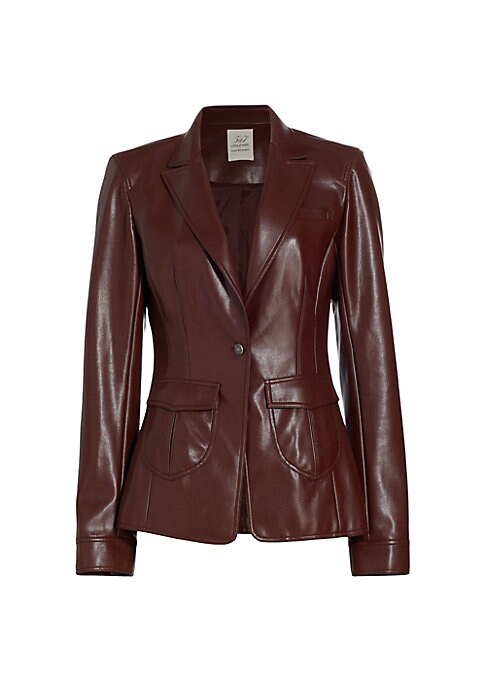 Breezy Vegan Leather Blazer