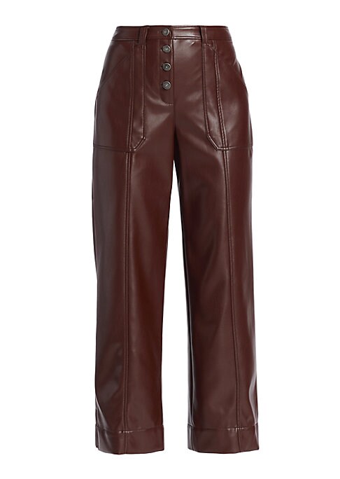 Chic Vegan Leather Trousers
