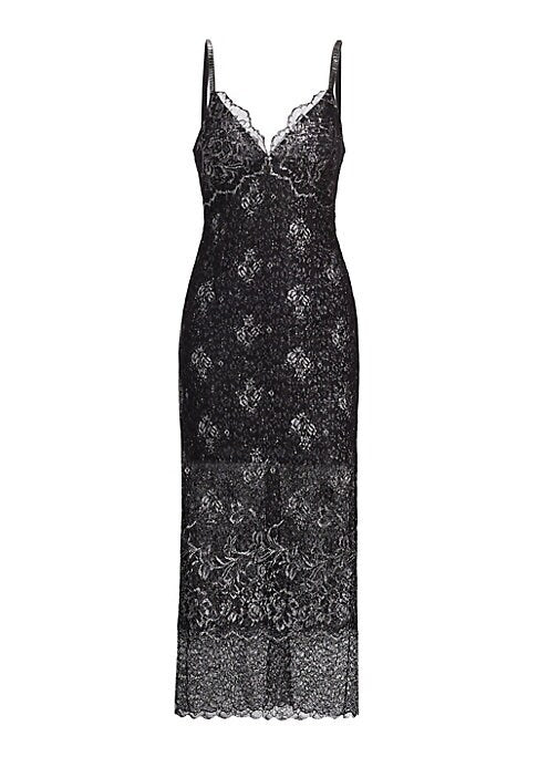 Lustrous Lace Midi Dress
