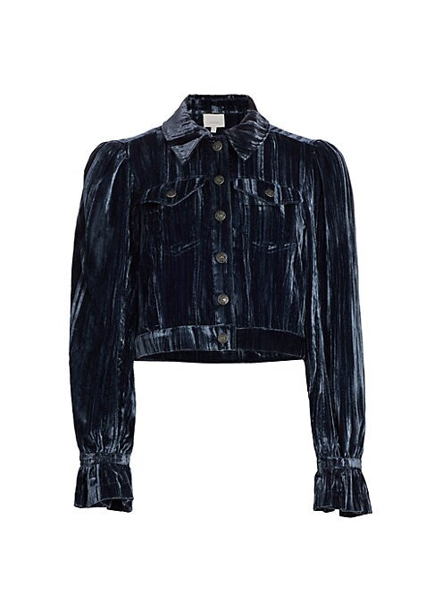 Velvet Chic Cropped Jacket