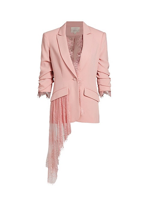 Lace-Trimmed Chic Blazer