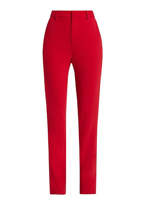 Vibrant Crepe Straight Pants