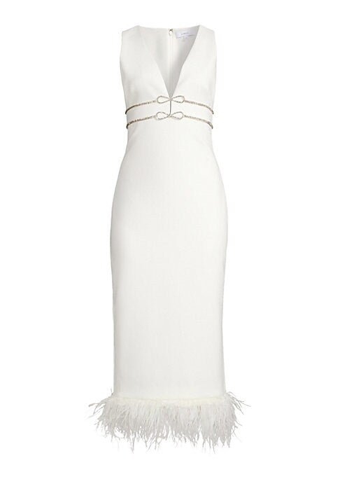 Crystal Feather Elegance Dress