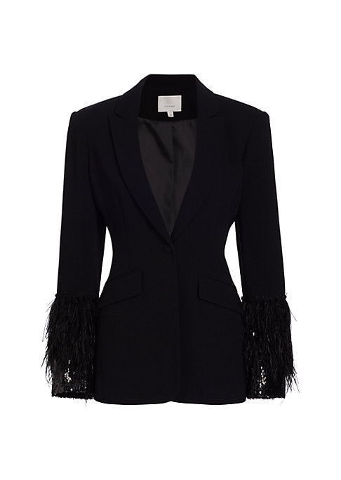 Sparkling Feather Blazer