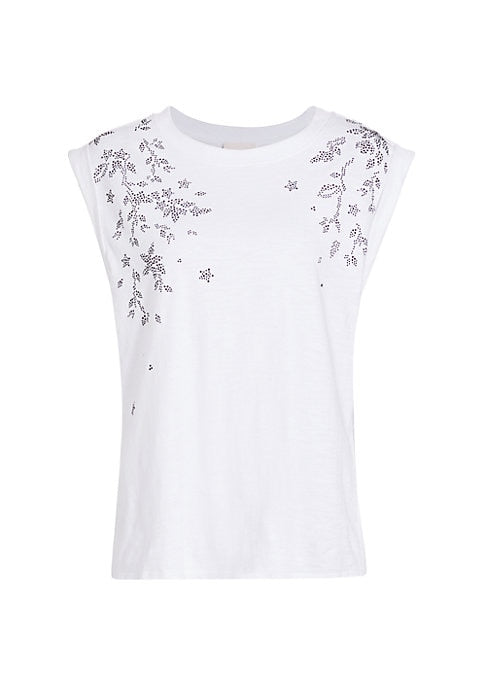 Vine Embellished Muscle Tee