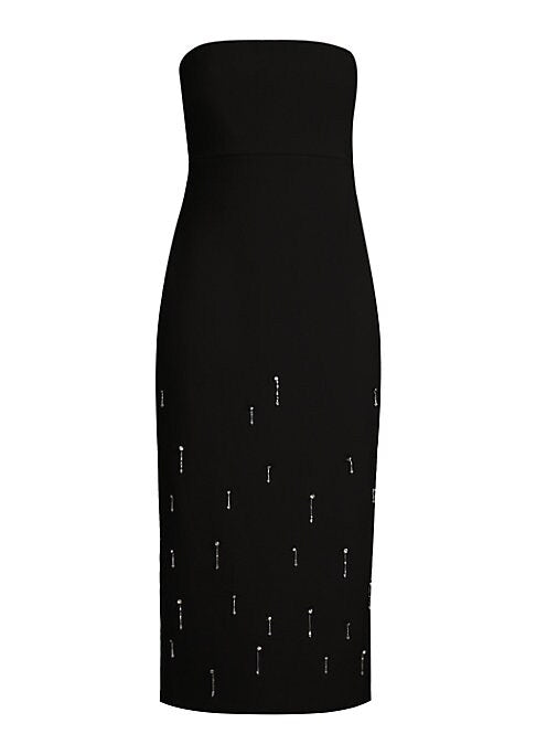 Beaded Slit Midi Dress
