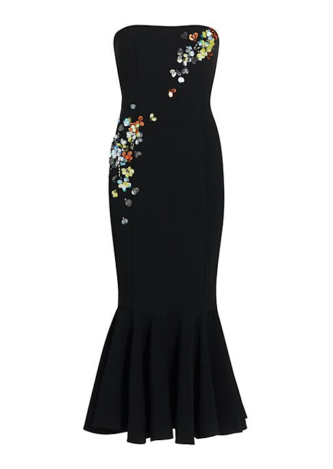 Floral Sequin Maxi Dress