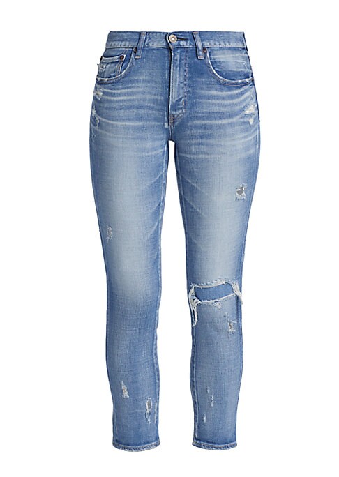 Chic Distressed Crop Jeans