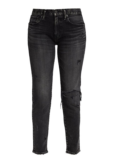 Chic Cropped Distressed Jeans