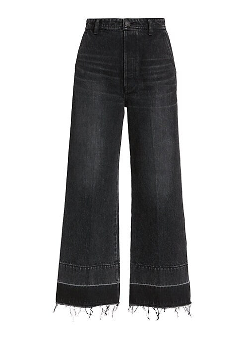 Chic Wide-Leg Crop Jeans