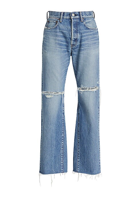 Distressed High-Waisted Jeans