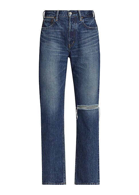 Distressed High-Rise Jeans