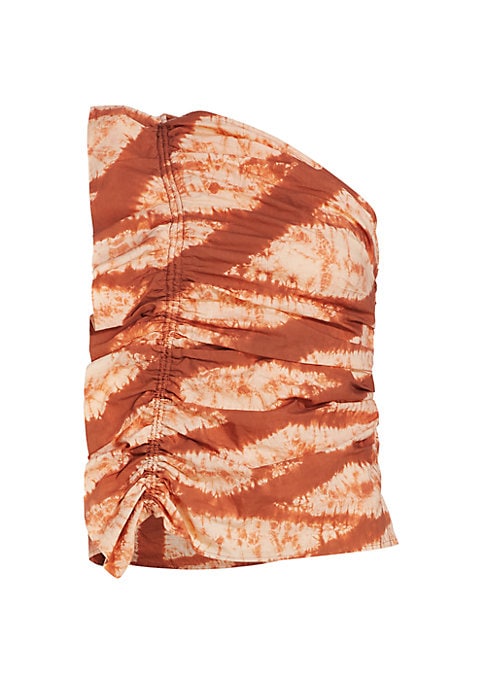 Dyed Asymmetrical Tie-Dye Top