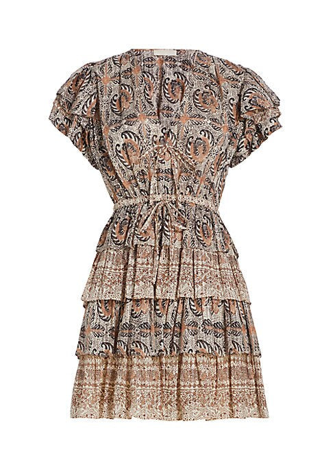 Folkloric Tiered Minidress