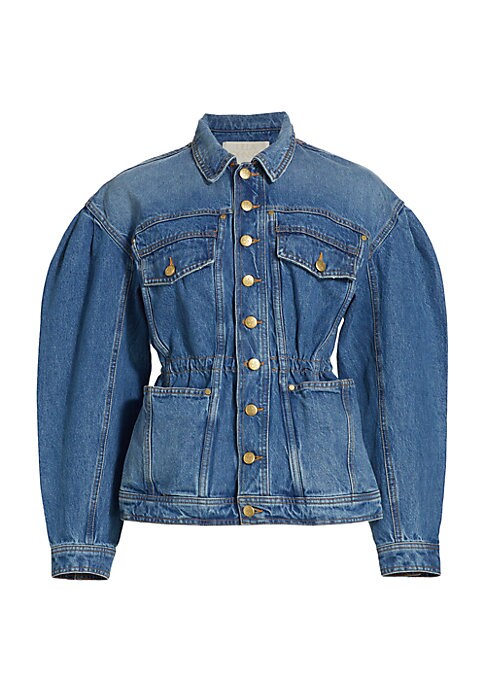 Puff Sleeve Denim Charm