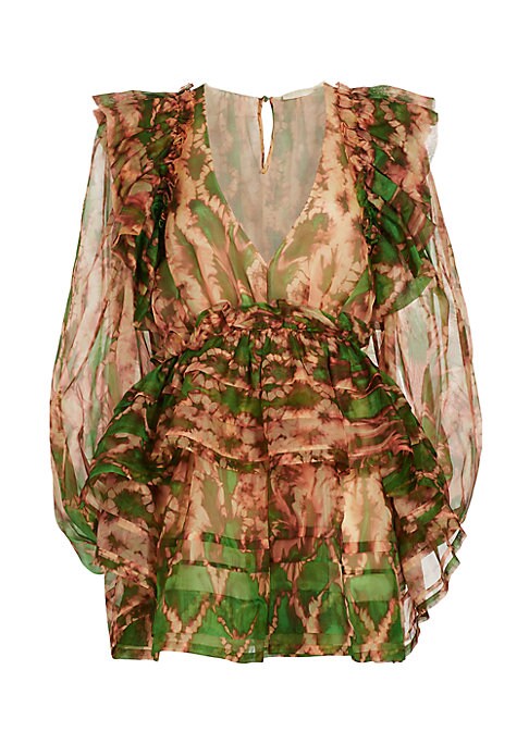Silk Tie-Dye Minidress
