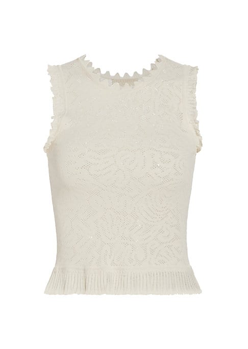 Coral Whirl Sleeveless Top