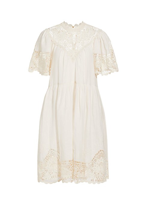 Lace-Trimmed Summer Minidress