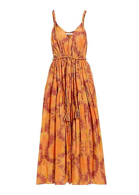 Vibrant Tie-Dye Midi Dress