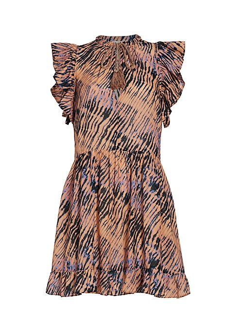 Abstract Flutter Minidress