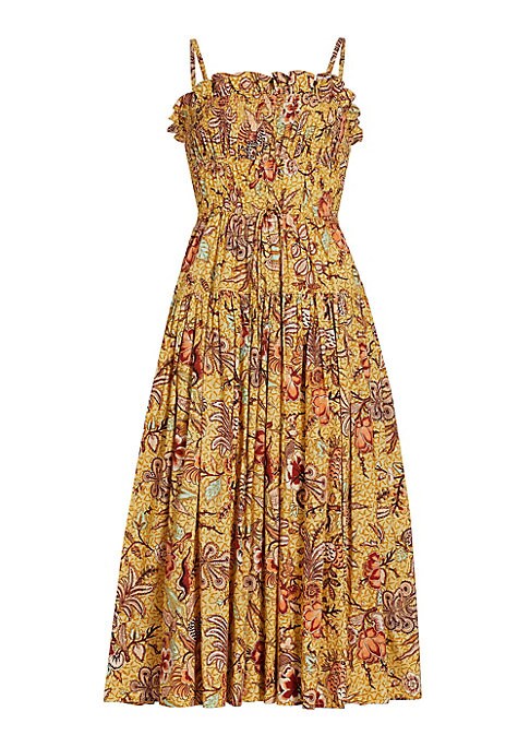 Floral Ruffle Midi Dress