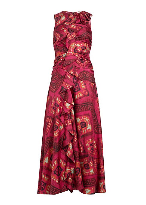 Ruched Silk Elegance Dress