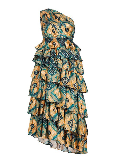 Silk Asymmetrical Elegance Gown