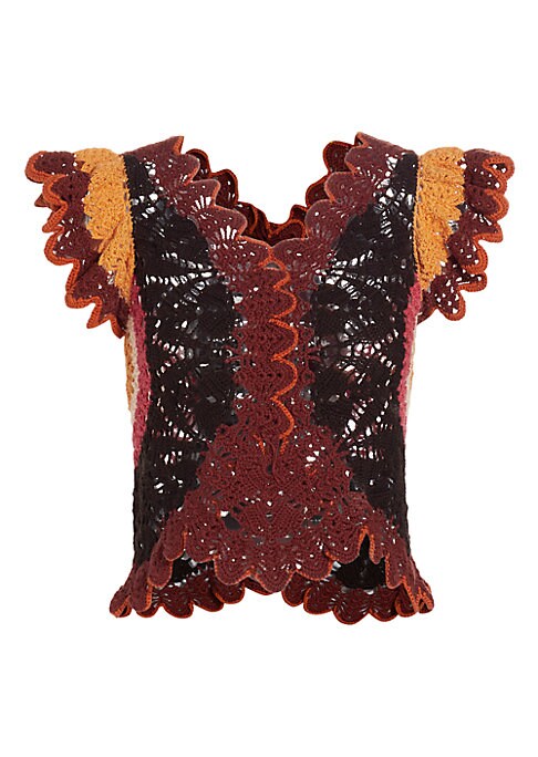 Scalloped Flutter Top