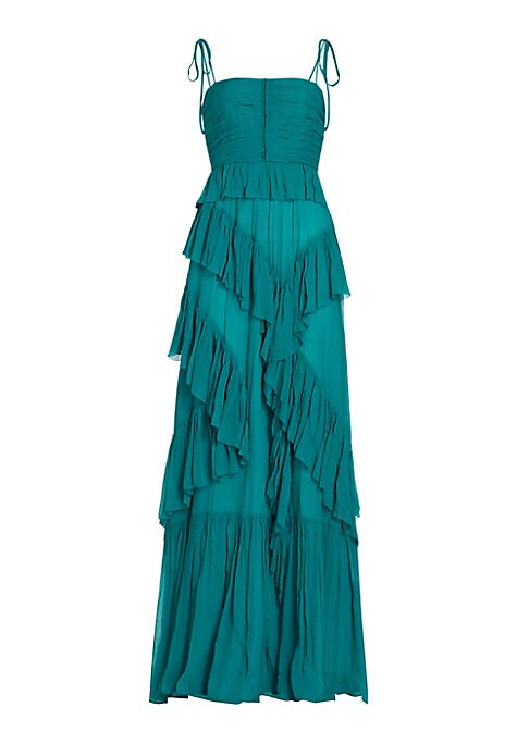 Silk Tiered Elegance Dress