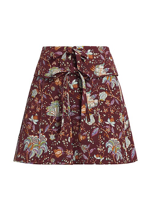 Blossom Tie Miniskirt