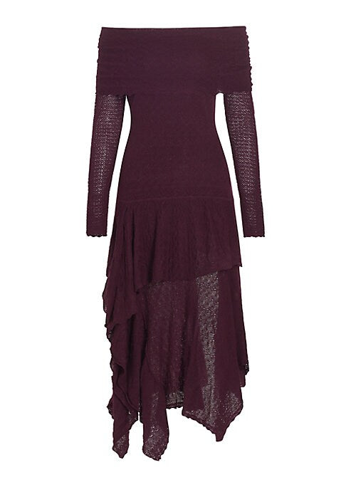 Gauzy Off-Shoulder Dress