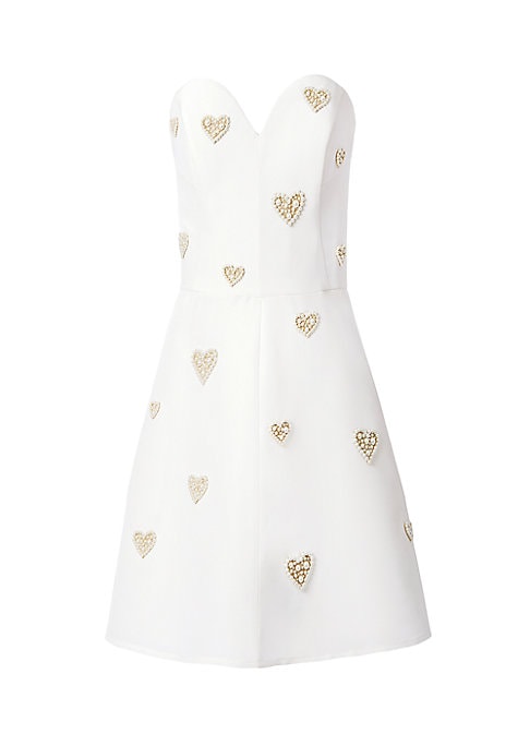 Pearl-Hearted Mini Dress